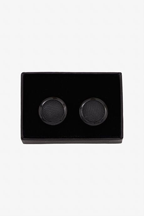 Metal Black-Grey Cufflink 4A3823200030syg