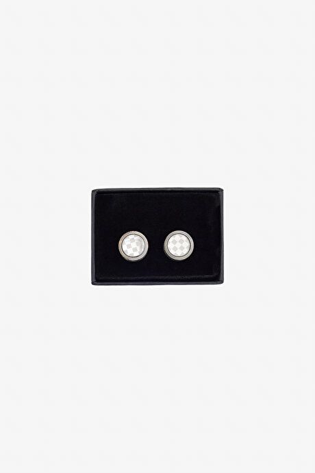 Metal Gray Cufflink with Special Gift Box 4A3823200036GRI