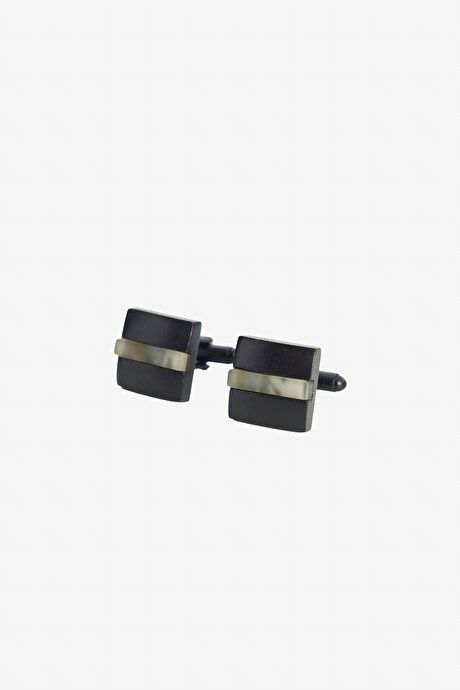 Metal Black-Grey Cufflink 4A3824200014syg