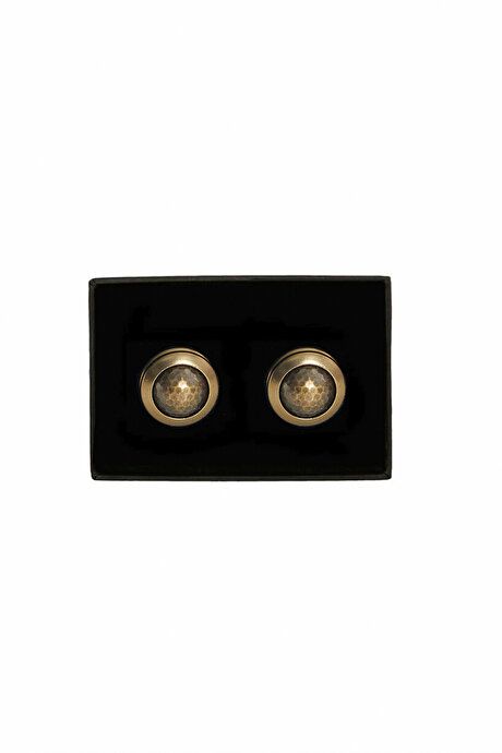 Metal Yellow Cufflink 4A382424200020SAR