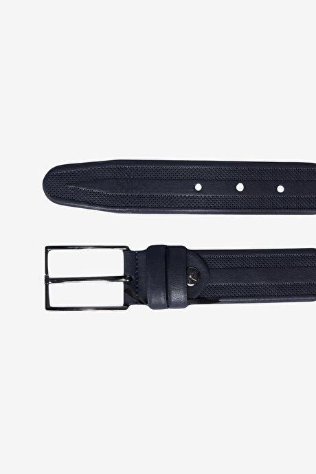 2-Piece Casual Belt Black-Navy Blue Set 4A4121100005SLC