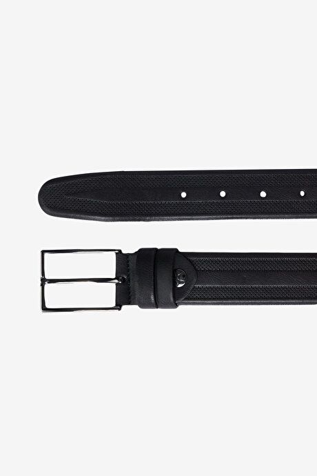 2-Piece Casual Belt Black-Navy Blue Set 4A4121100005SLC