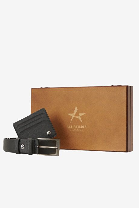 Belt and Card Holder Accessory Black Set 4A4122100001SYH