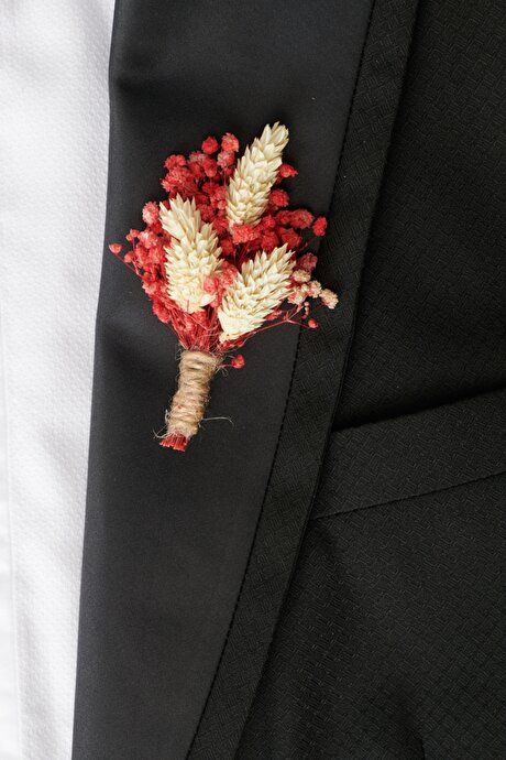 Classic Red-Beige Boutonniere 4A412222200009KIB