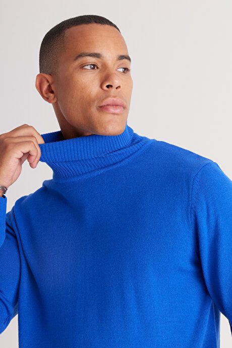 Standard Fit Non-Pilling Full Turtleneck Saks Sweater 4A4922100004SKS