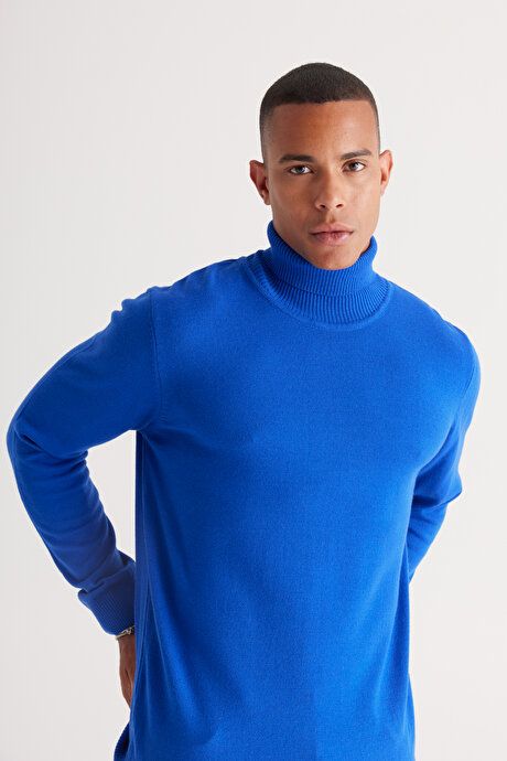 Standard Fit Non-Pilling Full Turtleneck Saks Sweater 4A4922100004SKS