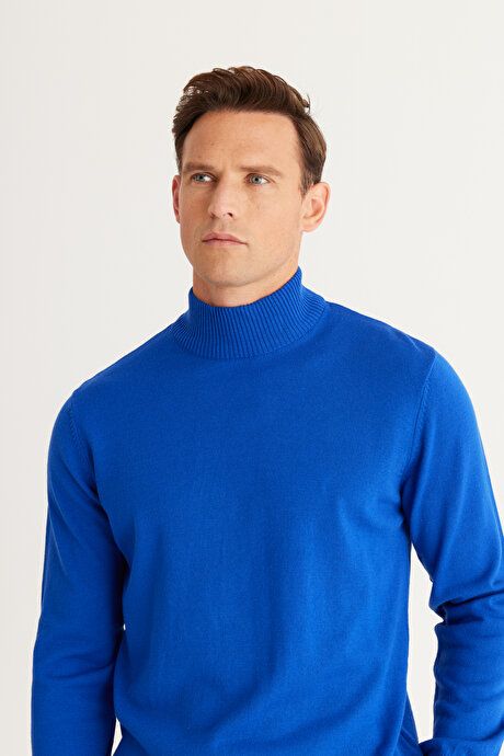 Non-Pilling Anti-Pilling Standard Fit Regular Fit Half Turtleneck Saks Sweater 4A4923100005SKS