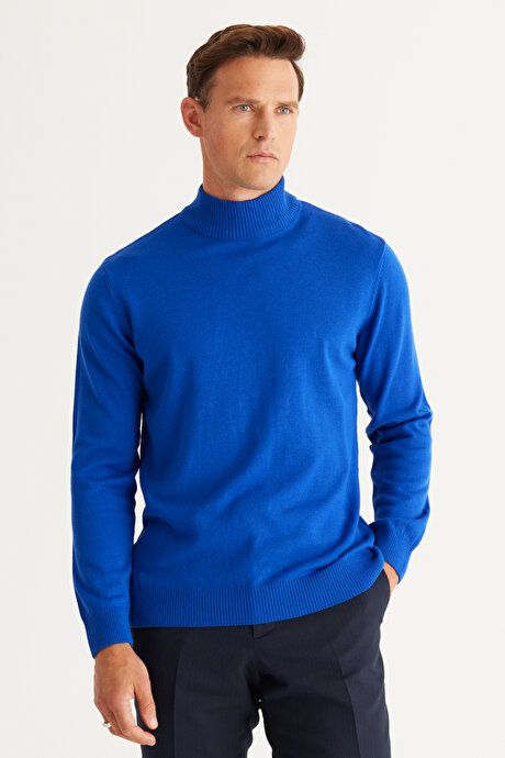 Non-Pilling Anti-Pilling Standard Fit Regular Fit Half Turtleneck Saks Sweater 4A4923100005SKS