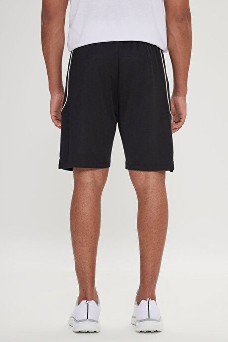 Standard Fit Regular Fit Relaxed Knitted Black Shorts 4A9523200201SYH