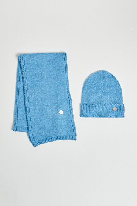 Scarf-Beanie Blue Set 4A9723100001MAV