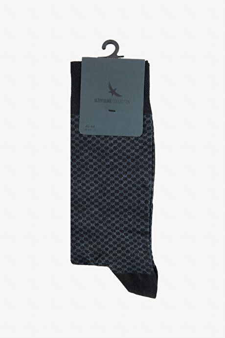 Patterned Single Black Socks 4C2524200021SYH