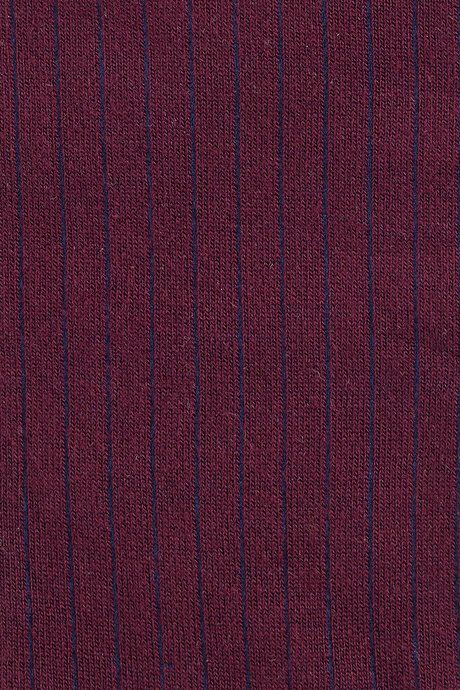 Patterned Single Burgundy-Navy Socks 4C2524200023BRL