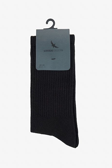 Patterned Sport Black Socks 4C2524200025SYH