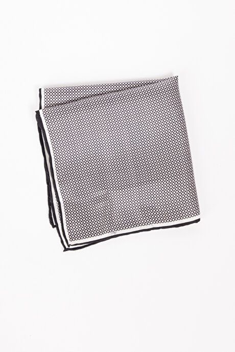 Silk Black-Gray Handkerchief 4C2923200007syg