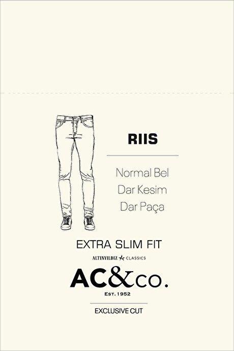 Extra Slim Fit Narrow Fit Cotton R_ss Jean Jeans Dark Navy Denim Pants ET0100000001KLC