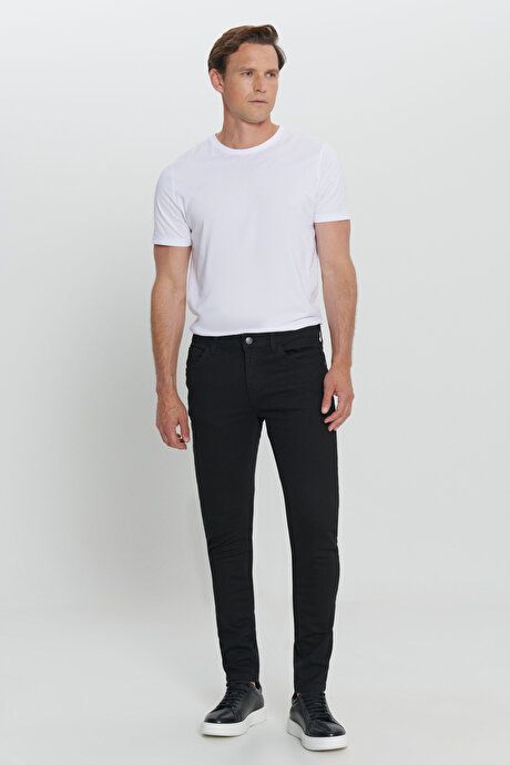 Extra Slim Fit Slim Fit Slim Fit R_ss Cotton Stretch Jean Jeans Black Denim Pants ET0100000003SYH