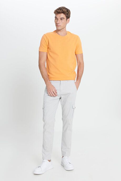 Extra Slim Fit Slim Fit Slim Fit Cargo Pocket Cotton Stretch Beige Pants ET0124100013BEJ