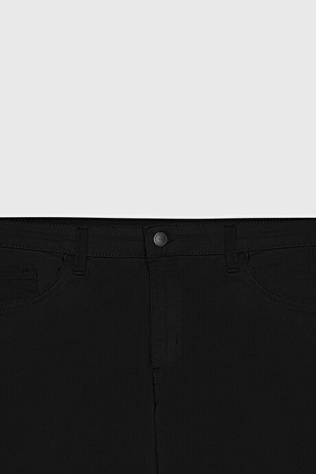 Slim Fit Slim Fit 5 Pocket Cotton Stretchy Black Chino Pants ET0130000001SYH