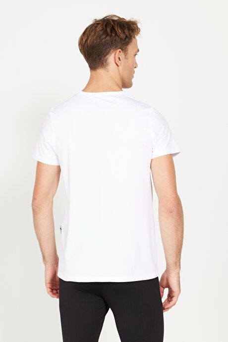 Standard Fit Regular Fit Heat Retaining Breathable Flexible Underwear White Thermal T-Shirt ET0324100203BYZ