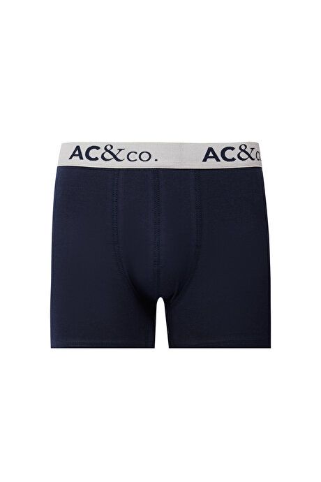 Cotton Stretchy Patterned 3-Piece Navy-Grey Boxers ET03241P3007LAG