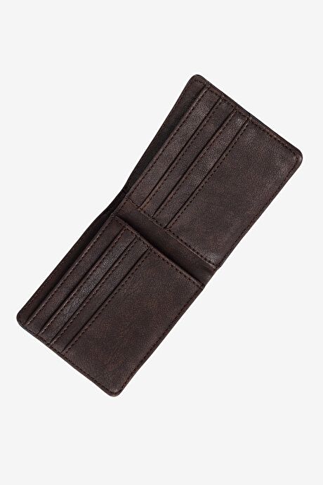 Navy-Brown Wallet without Pattern ET1523200001LCK