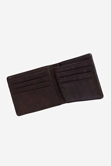 Navy-Brown Wallet without Pattern ET1523200001LCK