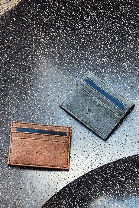 Patternless Anthracite Card Holder ET152320000003ATR