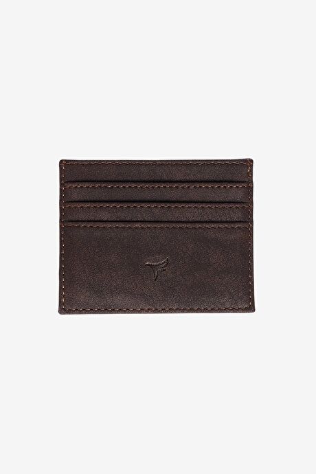 Patternless Brown Card Holder ET1523200003KHV