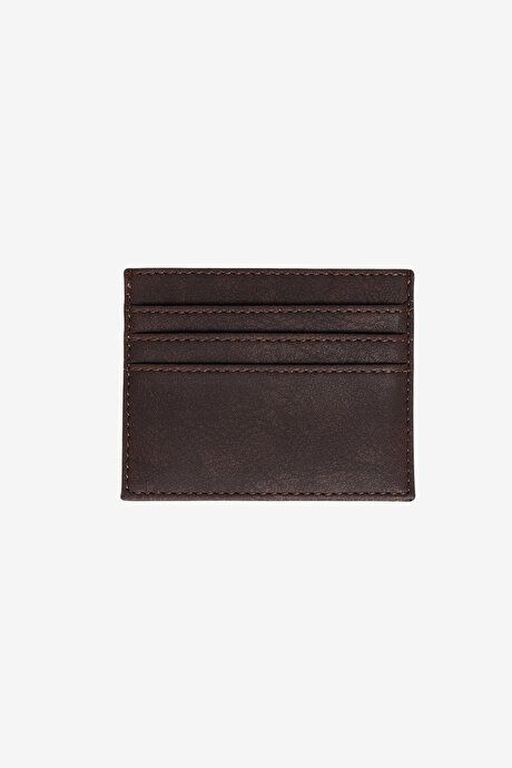 Patternless Brown Card Holder ET1523200003KHV