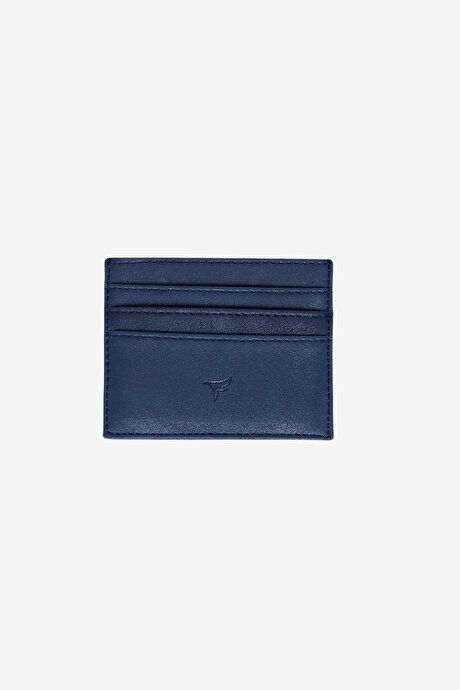 Patternless Navy Blue Card Holder ET1523200003LAC