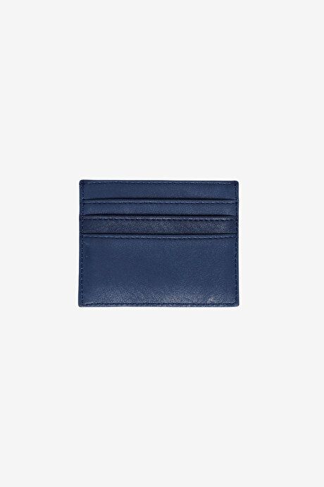 Patternless Navy Blue Card Holder ET1523200003LAC