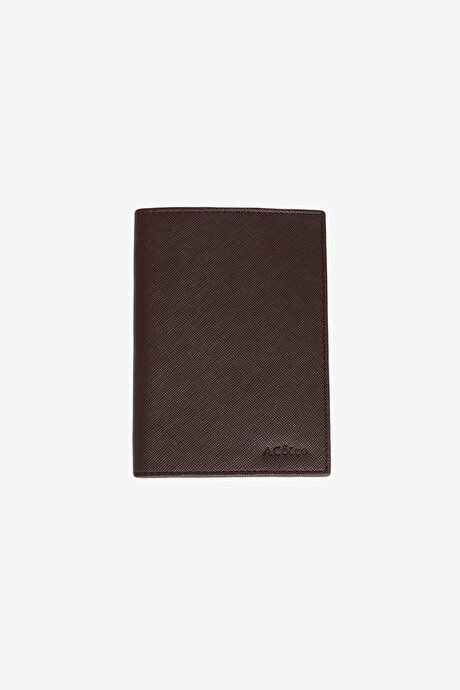 Artificial Leather Handmade Brown Passport Holder ET1524100010KHV