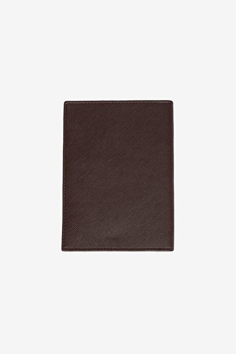 Artificial Leather Handmade Brown Passport Holder ET1524100010KHV