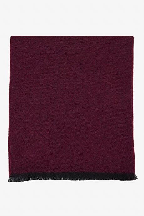 Patternless Warm Burgundy Scarf ET282525100001BRD