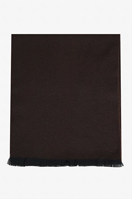 Patternless Warm Brown Scarf ET282525100001KHV