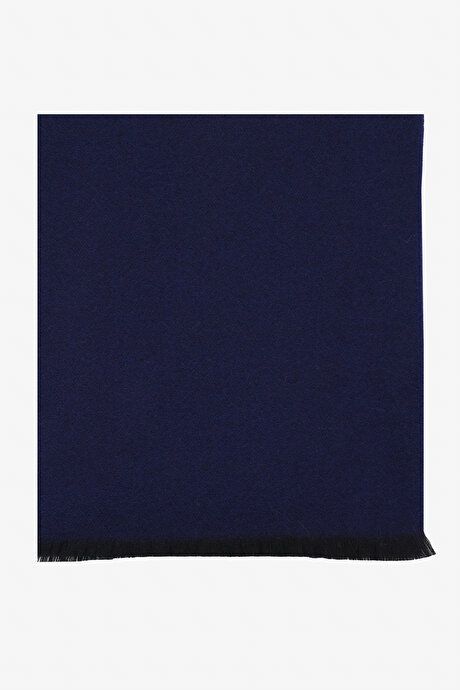 Patternless Warm Navy Blue Scarf ET2825100001LAC