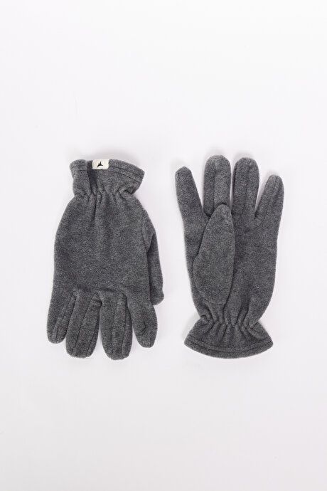 Anti-Pilling Warm Water Repellent Fleece Anthracite-Melange Beanie Neck Collar Gloves Set ET4124100020ANM