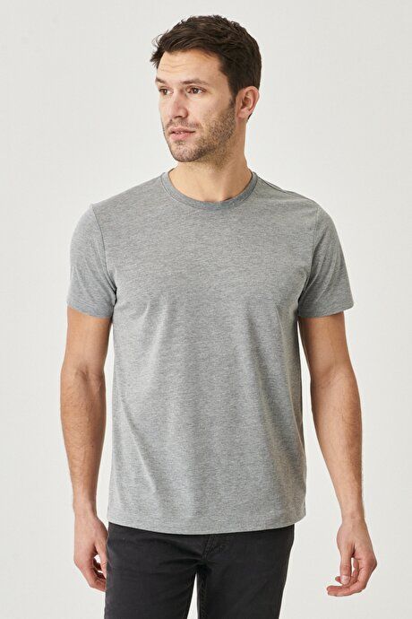 Slim Fit Slim Fit Crew Neck 2-Pack Anthracite-Dark Gray T-Shirt Pack ET4820200030K82