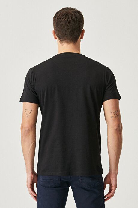 Slim Fit Slim Fit Crew Neck 2-Pack Black-Black T-Shirt Pack ET4820200030K88