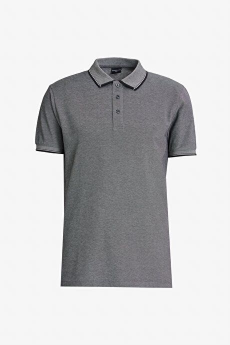 Non-Shrinking Cotton Fabric Slim Fit Slim Fit Slim Fit Curl-Free Polo Collar 3-Piece Navy-Black Beige White-Black Black T-Shirt ET48242P3047K72