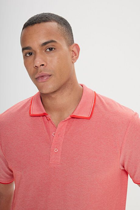 Non-Shrinking Cotton Fabric Slim Fit Slim Fit Slim Fit Curl-Free Polo Collar 3-Piece T-Shirt ET48242P3047K94