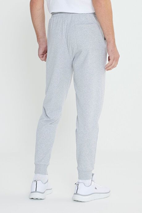 Standard Fit Regular Fit 2 Thread Pockets Comfortable Recycle Cotton Jogger Gray Melange Sweatpants ET5124200002GMJ