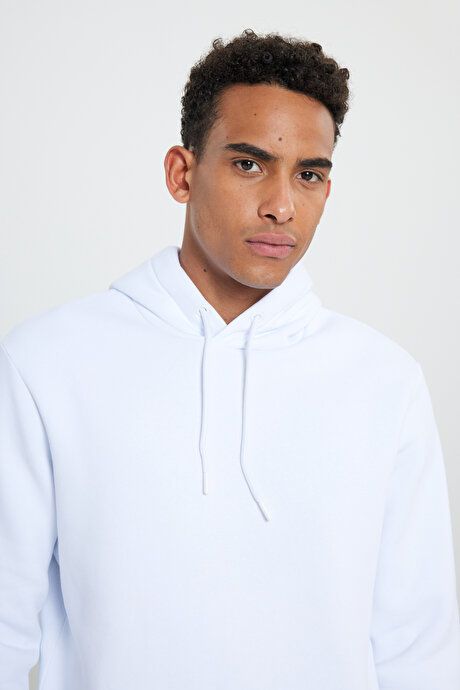 2-Pack Standard Fit Regular Fit Hooded Kangaroo Pocket White-Blue Sweatshirt ET520000P201BEL