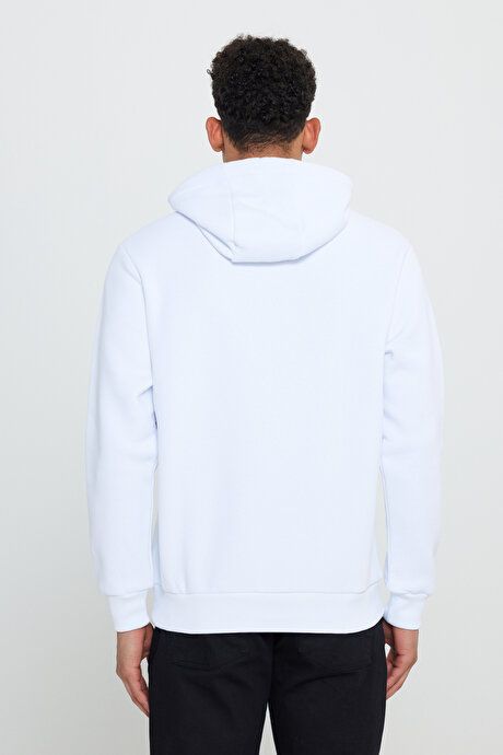 2-Pack Standard Fit Regular Fit Hooded Kangaroo Pocket White-Blue Sweatshirt ET520000P201BEL