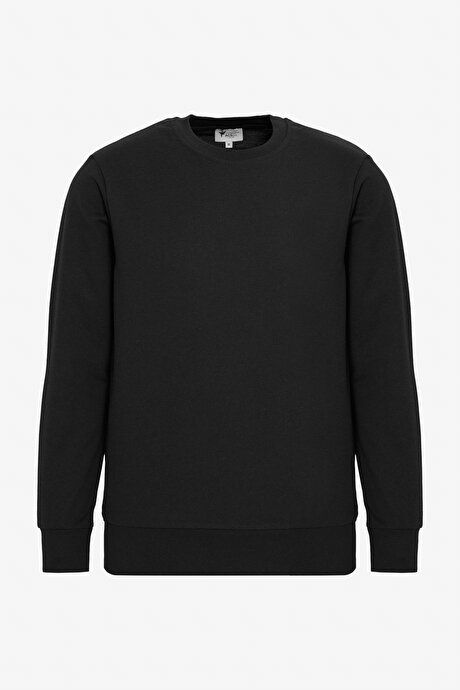 2-Pack Cotton Standard Fit Regular Fit Crew-Neck Navy-Black Sweatshirt ET520000P202LSY