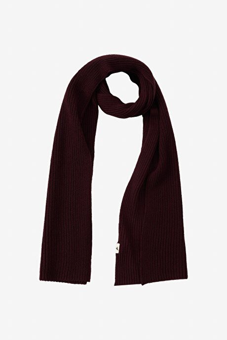 Windproof Warm Sweater Scarf-Beanie Burgundy Set ET9724100001BRD