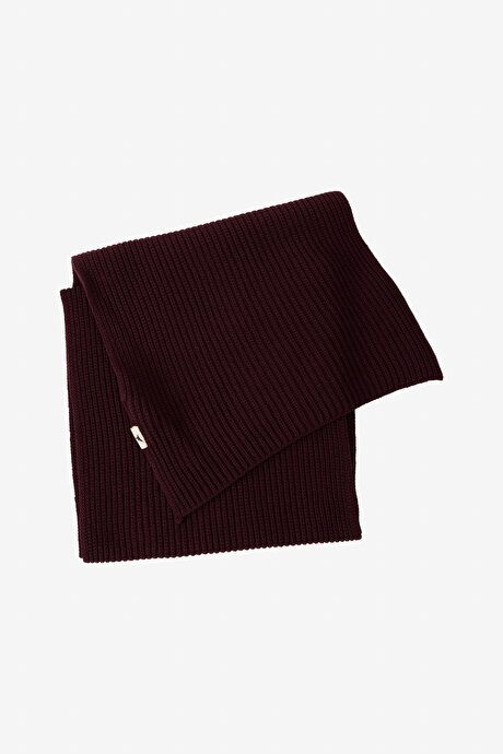 Windproof Warm Sweater Scarf-Beanie Burgundy Set ET9724100001BRD