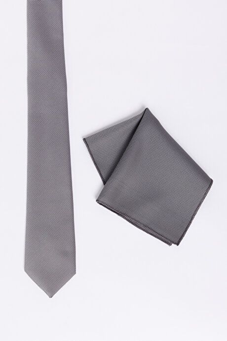 Tie-Handkerchief Gray Set YDA210000005GRI