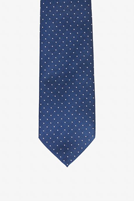 Patterned Navy Blue-Grey Tie YDA212420020023LAG