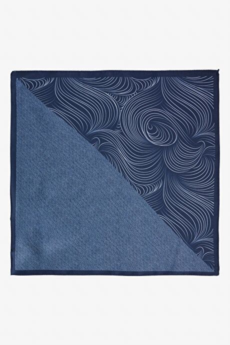 Patterned Navy Blue-White Handkerchief YDA292420013LCB